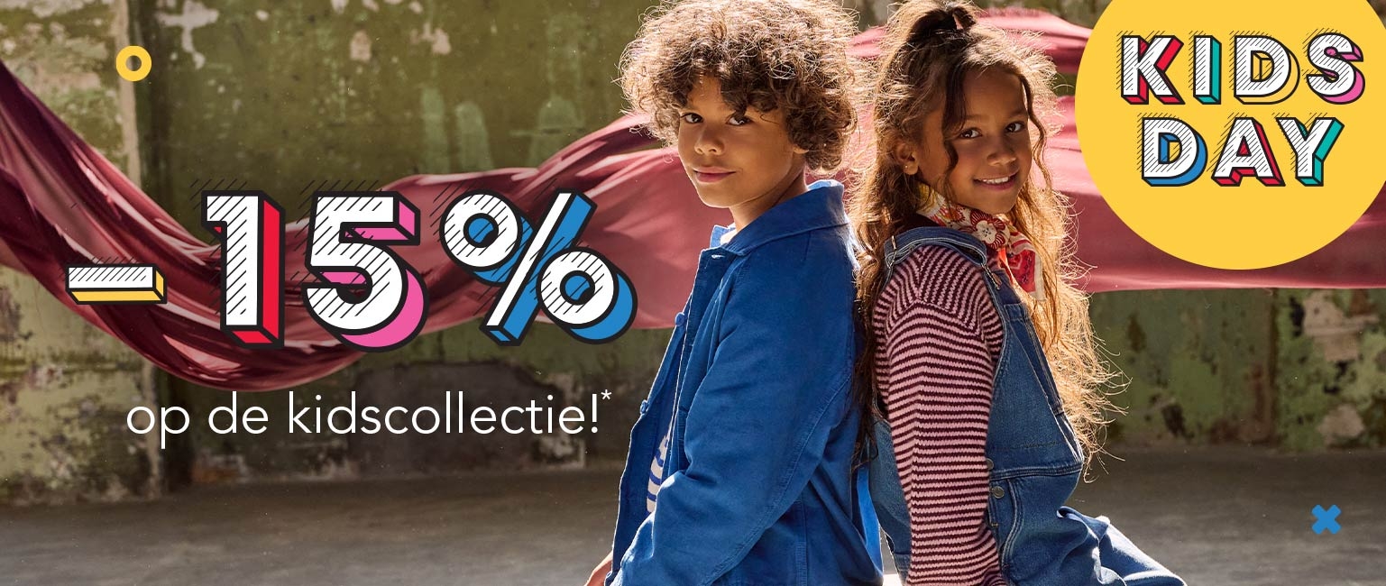 Kidsday - 15% korting op de kindercollectie